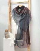 超薄围巾阿拉善山羊绒渐变薄款 空气秋冬空调戒指绒柔糯女防晒披肩