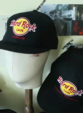 HARD帽子ROCK黑色经典红色字母城市随机