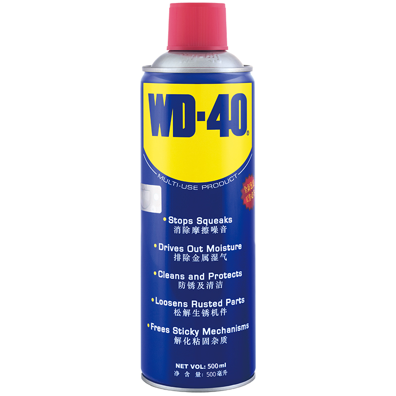 WD-40 防锈润滑剂 汽车门窗润滑剂 锈敌 除锈剂 500ml
