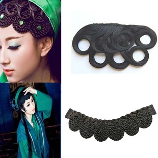 新品旗袍 古装假发古装造型假发辫子刘海戏曲刘海小青白娘子假发