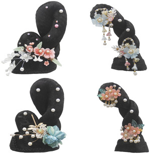 古装成人儿童古典舞民族汉服头饰假发髻舞蹈敦煌发饰古风飞天演出