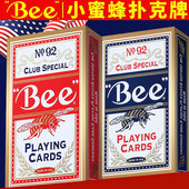小蜜蜂扑克牌美国Bee纸牌德州掼蛋斗地主塑料高档比赛专用牌批发