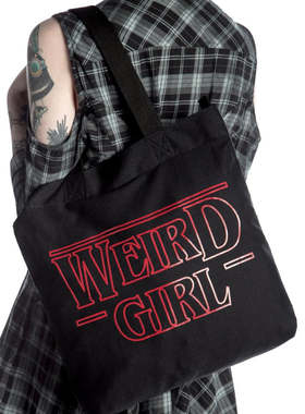 现货KILLSTAR暗黑哥特WEIRD GIRL亚文化摇滚朋克街头托特帆布包