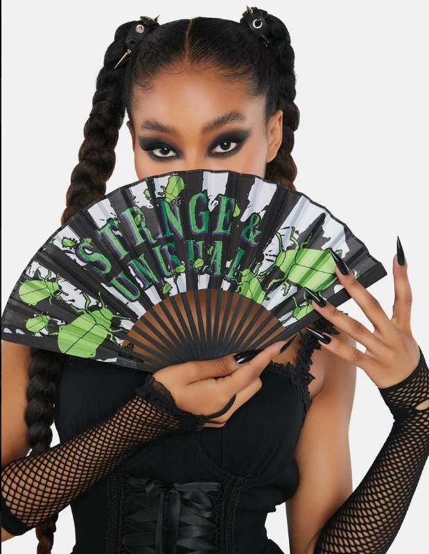 暗黑哥特怪诞阴间大法师折扇