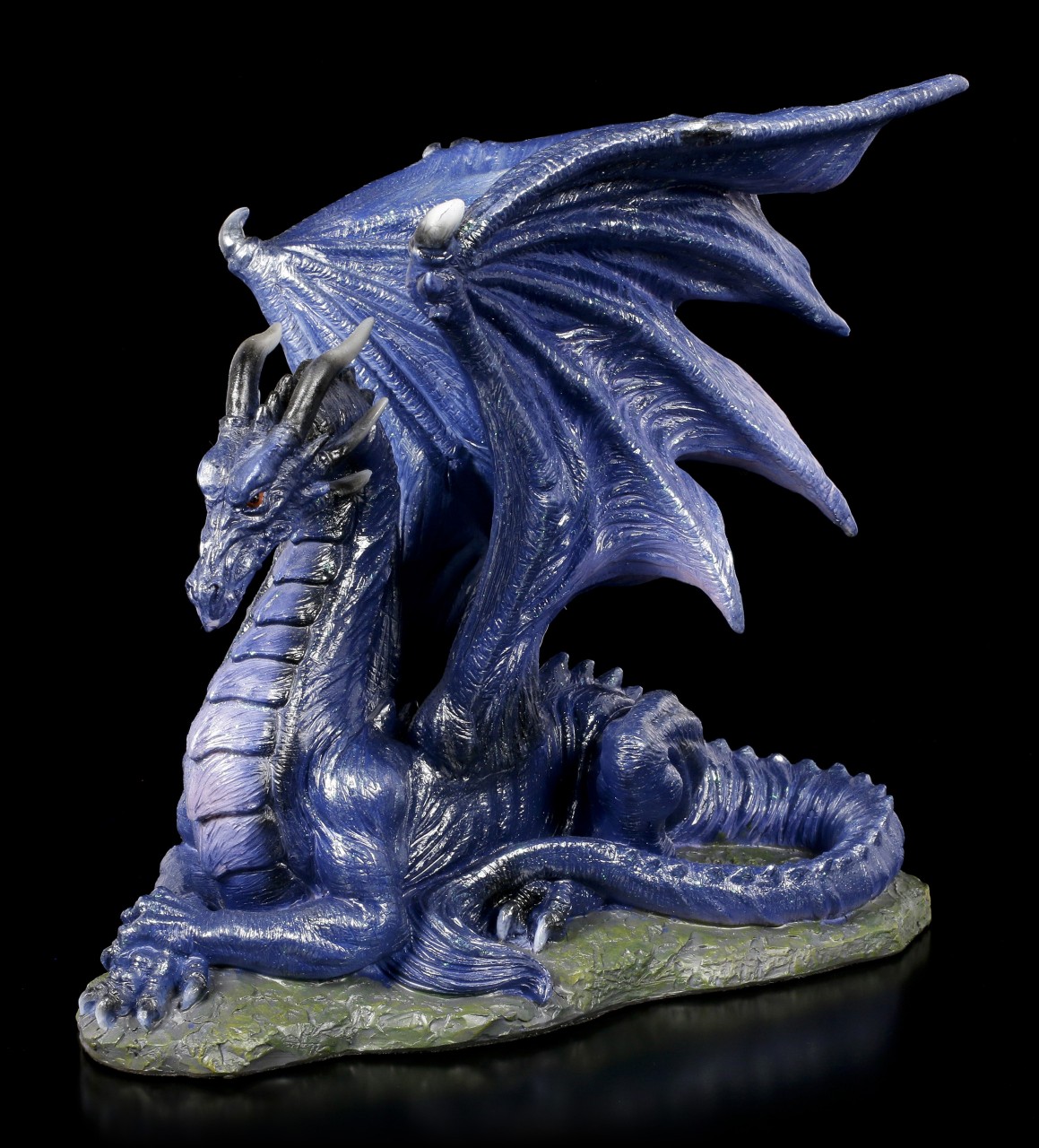 NS暗黑哥特Midnight Dragon中世纪维京城堡飞龙恶龙个性树脂摆件 家居饰品 装饰摆件 原图主图