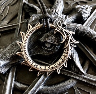 Alchemy Gothic P774 Jormungand耶梦加得他是龙哥特摇滚项链