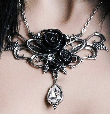 alchemygothic玫瑰哥特复古项链