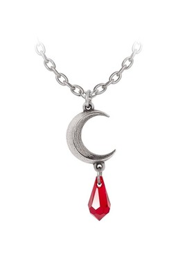 Alchemy Tears of the Moon-Red P992R月之泪-红色哥特风吊坠项链