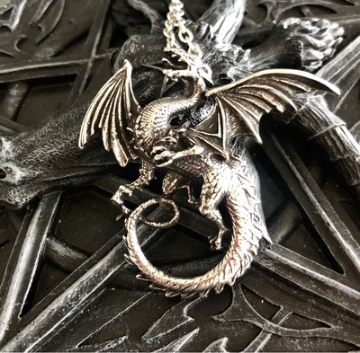 alchemy哥特飞龙中世纪项链