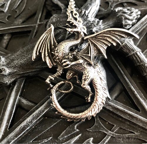 alchemy哥特飞龙中世纪项链