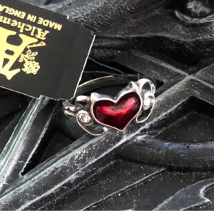Alchemy Gothic R238 Little Devil小桃心哥特亚文化摇滚朋克戒指