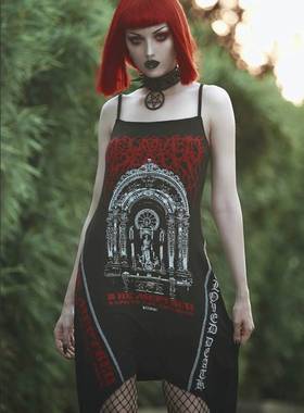 KILLSTAR暗黑哥特亚文化BELOVED吸血鬼教堂维多利亚吊带连衣裙