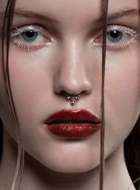 英国Regalrose MUTINY中世纪哥特维多利亚鸢尾花十字架鼻环耳环单