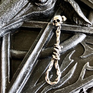 Alchemy Gothic E256 Hang Man's Noose骷髅绞索朋克哥特耳钉
