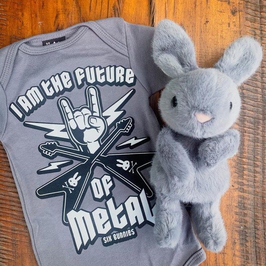 six bunnies the future of metal朋克金属礼摇滚哈衣爬服