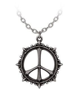 Alchemy PAX P948 暗黑哥特风摇滚朋克重金属和平标志项链