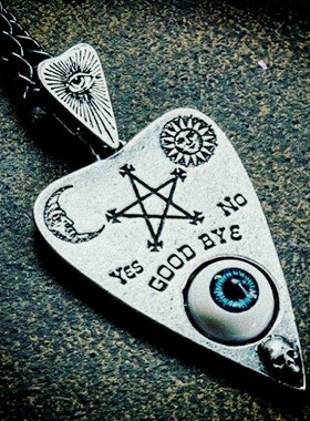 Alchemy Gothic P766 Planchette哥特眼珠暗黑 神秘吉普赛项链