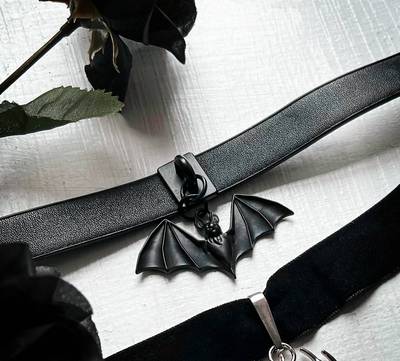 KILLSTAR暗黑哥特亚文化皮颈带