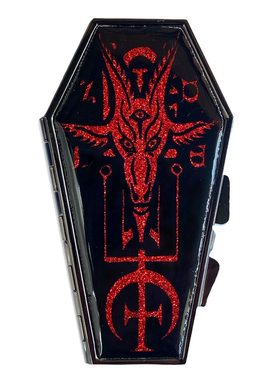 现货KREEPSVILLE 666暗黑哥特怪诞Baphomet巴风特棺材随身镜鬼魂