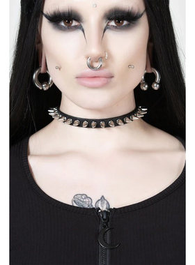 KILLSTAR暗黑哥特亚文化Spears朋克摇滚铆钉nana皮项圈颈链