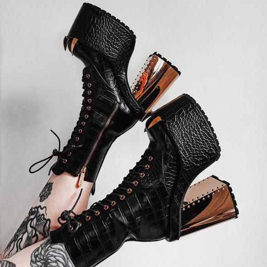 KILLSTAR朋克舞台演出超高跟靴