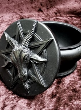 alchemy魔鬼羊头五芒星首饰盒