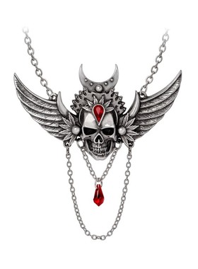 Alchemy ImmortalAyesha P1000不朽的艾莎哥特风骷髅图案吊坠项链