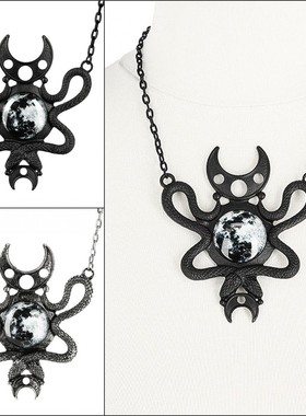 RESTYLE暗黑灵蛇朋克风项链