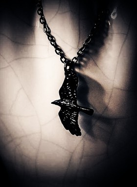 ALCHEMY黑渡鸦摇滚朋克项链