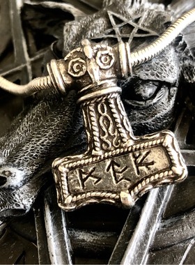 alchemy铁锤哥特维京朋克项链