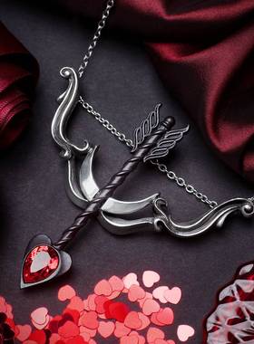 英国A牌丘比特之箭暗黑哥特项链