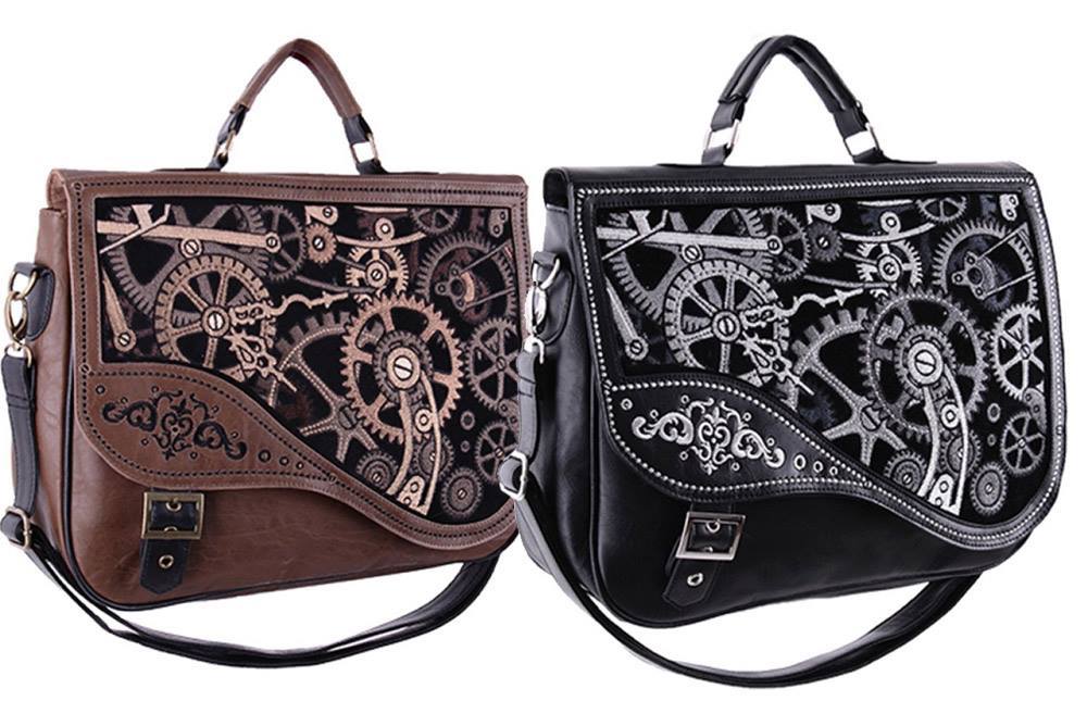 哥特东欧复古蒸汽朋克单肩刺绣