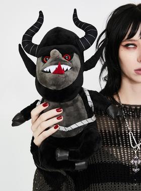 KILLSTAR暗黑哥特亚文化Krampus朋克摇滚重金属克朗普斯毛绒玩具