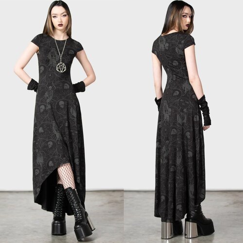 KILLSTAR暗黑哥特骷髅荆棘连衣裙