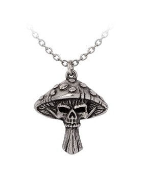 Alchemy Death Cap P1004 亡灵帽暗黑哥特朋克风毒蘑菇骷髅项链
