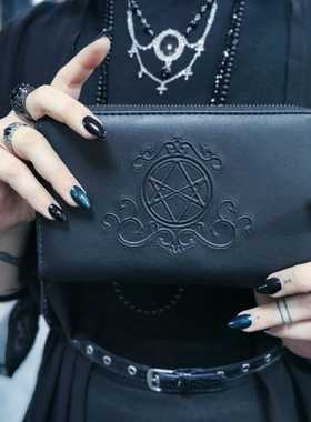 KILLSTAR暗黑哥特亚文化SPELLCASTER冥界穿梭摇滚朋克钱包六芒星