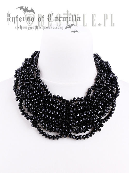RESTYLE暗黑哥特串珠颈链