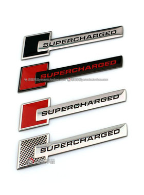 适用奥迪A4LA5A6LA7Q7S4S5SQ5涡轮增压尾标 机械增压侧标改装车标