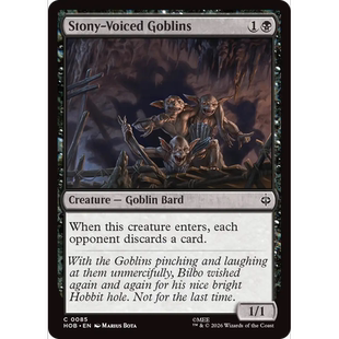 HOB 85 声音粗粝的半兽人 Stony-Voiced Goblins 万智牌 闪 C
