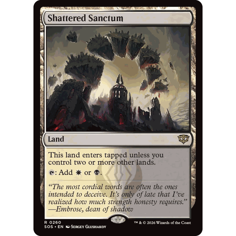 SOS 260 破碎圣所 Shattered Sanctum 万智牌 闪 R