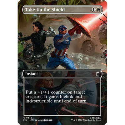 MSH 348 举盾护卫 Take Up the Shield 万智牌 闪 场景 异画 C