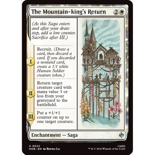 HOB 22 山下的国王如今归乡 The Mountain-king's Re 万智牌 闪 U