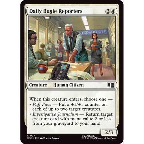 MSC 771 号角日报记者 Daily Bugle Reporters 万智牌 速战 闪 C