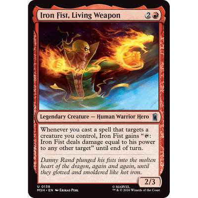 MSH 138 活体武器铁拳 Iron Fist, Living Weapon 万智牌 闪 U