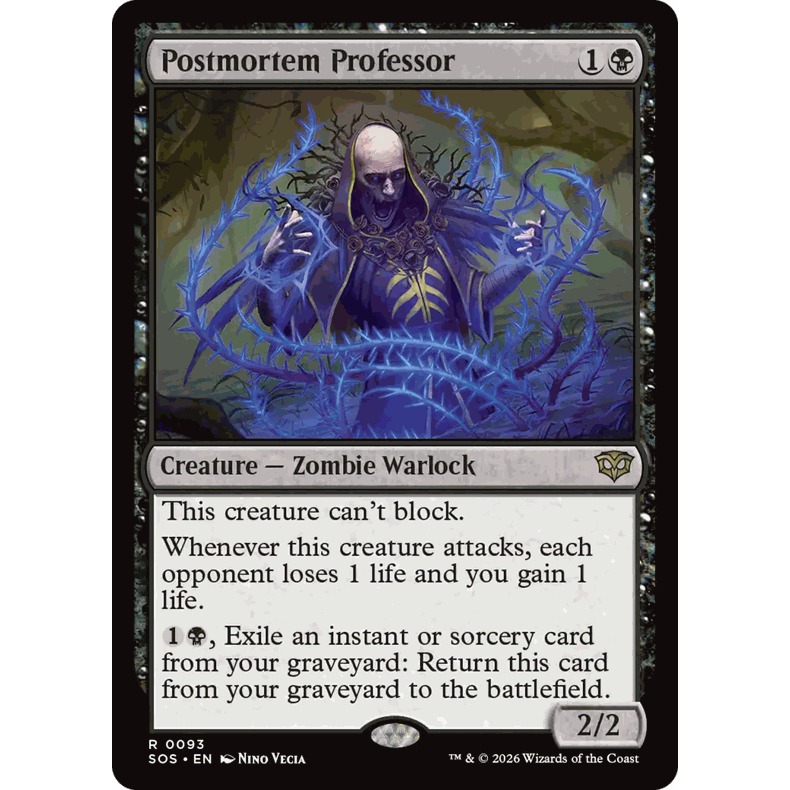 SOS 93 验尸专家 Postmortem Professor 万智牌 闪 R