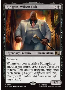 MSC 661金并威尔逊·菲斯克Kingpin,Wilson Fisk万智牌 速战 闪 R