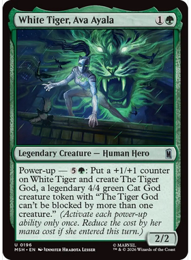 MSH 196 白虎阿瓦·阿亚拉 White Tiger, Ava Ayala 万智牌 闪 U