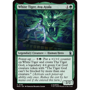 MSH 196 白虎阿瓦·阿亚拉 White Tiger, Ava Ayala 万智牌 闪 U