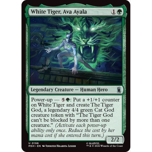 MSH 196 白虎阿瓦·阿亚拉 White Tiger, Ava Ayala 万智牌 闪 U
