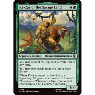 MSH 174蛮荒之地的卡扎尔Ka-Zar of the Savage Land 万智牌 闪 U